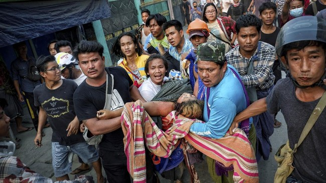 Ilustrasi situasi di Myanmar. (Foto: Reuters/Stringer)