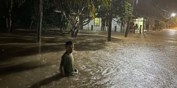 Banjir dan tanah longsor landa empat kecamatan di Kabupaten Aceh Jaya, Minggu (12/5/2024) sekira pukul 21.30 WIB. (Foto: Alibi/Dok. BPBA)