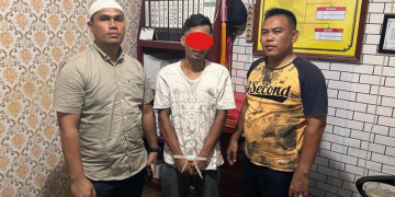 AN (26) warga Desa Blang Batee, Kecamatan Pereulak, Kabupaten Aceh Timur, ditangkap polisi atas kasus pencurian sepeda motor. (Foto: Alibi/Dok. Polres Aceh Timur)