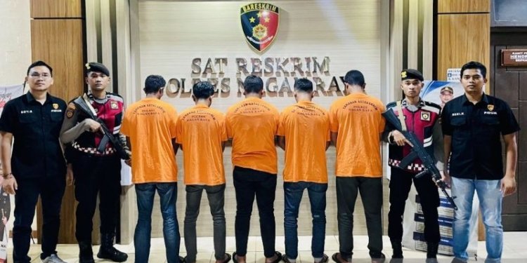 Curi besi di PLTU 3-4, lima pelaku dibekuk Polres Nagan Raya